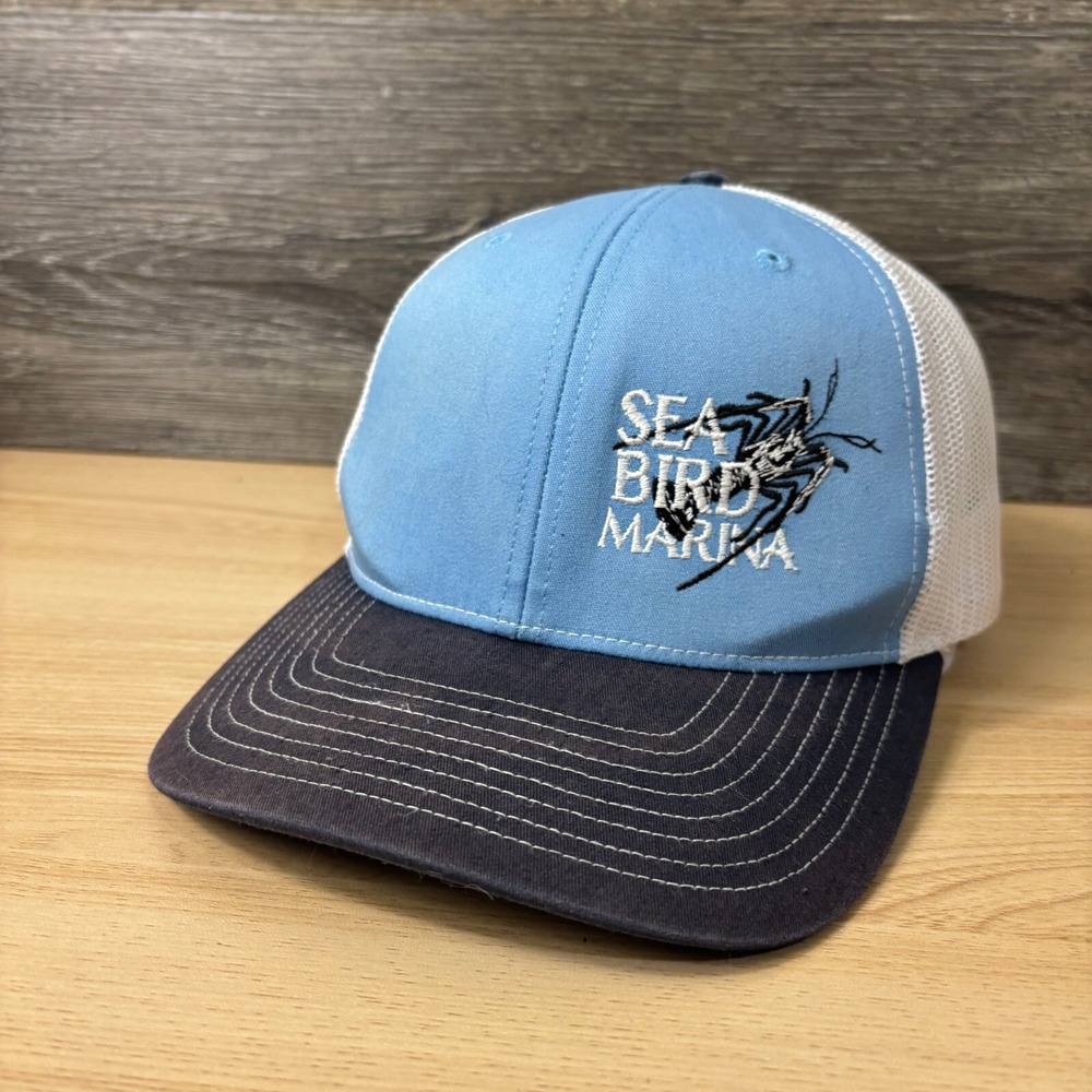 Sea Bird Marina Hat Cap Snap Back Blue Richardson Adjustable